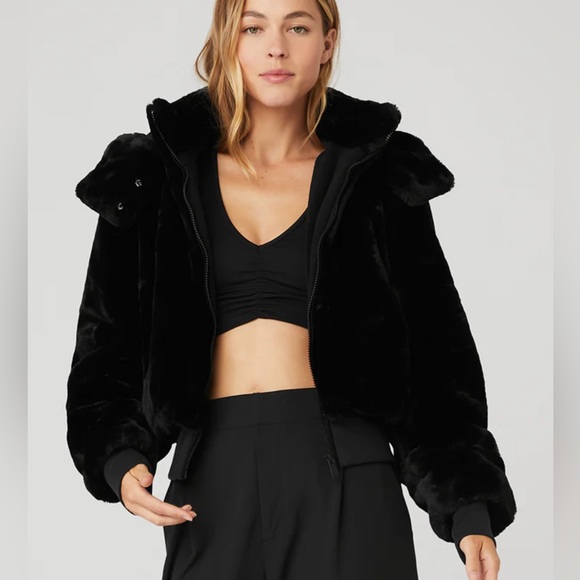 TNA Jackets & Blazers - TNA faux fur bomber jacket XS